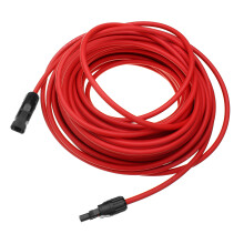 Cavo di estensione per pannello solare 10 AWG 10 metri black/red con connettori MC4