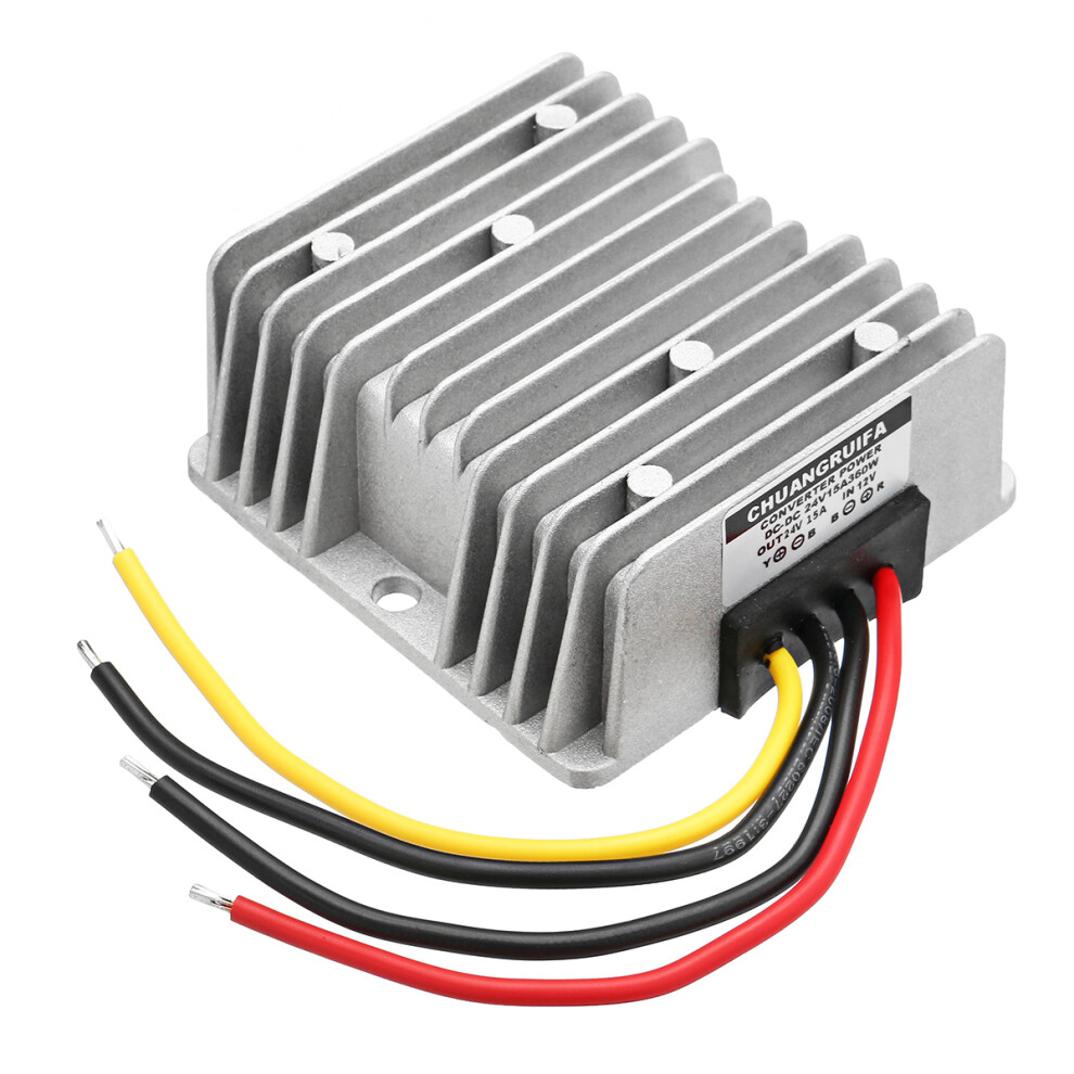 Waterproof Dc/Dc Converter Regulator 12V Step Up To 24V 15A 360W Voltage Booster Regulator 615284459149