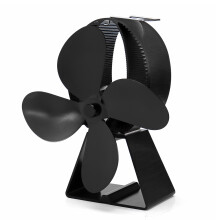 4 Pale Ventilatore per Stufa Alimentato a Calore Ventilatore per Stufa a Legna per Camino Eco Silenzioso