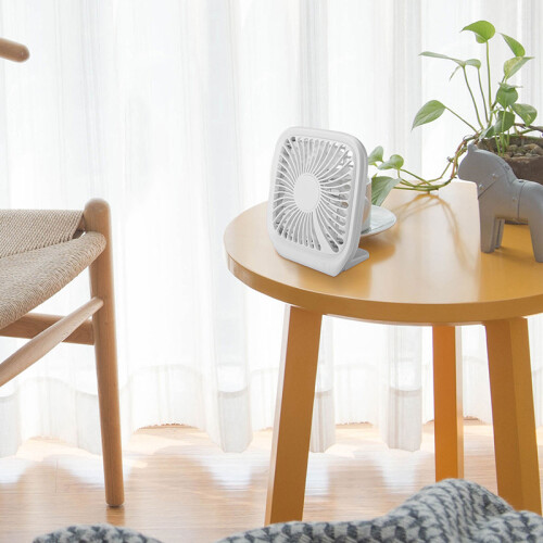 DC 5V Mini Protable Quiet Fan USB Rechargable Handheld Desktop Fan For Dormitory Office Bed 2