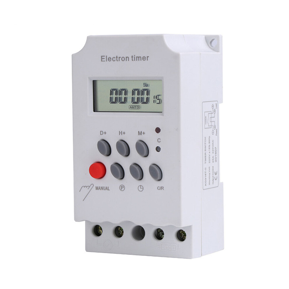 Kg316t-Ii Ac 220V 25A Digital Lcd Weekly Programmable Timer Electric Relay Time Switch 3796737152743