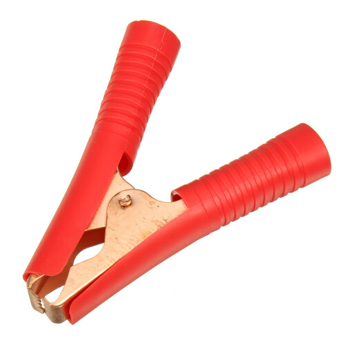 2 Pezzi di morsetti a coccodrillo in rame placcato 100A per batteria 2