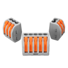 100Pezzi/Set Blocco Terminale Riutilizzabile Connettore Cavo electric 2/3/5 Pin