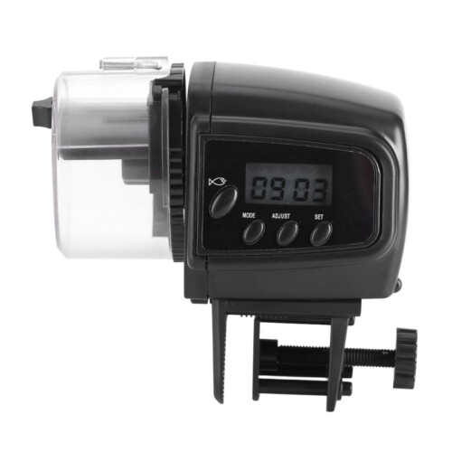 Alimentatore automatico per pesci da acquario elettronico con timer digitale LCD 1