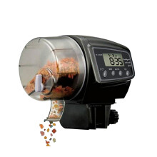 Distributore automatico di cibo per pesci LCD digitale con timer per acquario e laghetto per animali domestici
