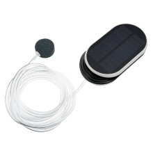 5V 0.9W Pompa d'aria per acquario pesca piscina e stagno a energia solare portable con batteria Li-ion integrata da 3600mAh