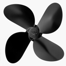4 Pale del Ventilatore per Camino per Stufa a Legna Termica Eco per Uso Domestico