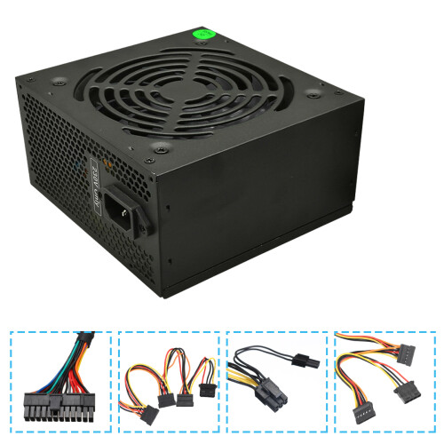 450W Voeding 12cm Ventilator 8 - Pin PCI SATA 12V Computer Voeding 1