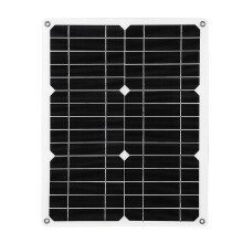Pannello solare semi-flessibile 12V 15W 5V USB per campeggio esterno e ricarica di emergenza