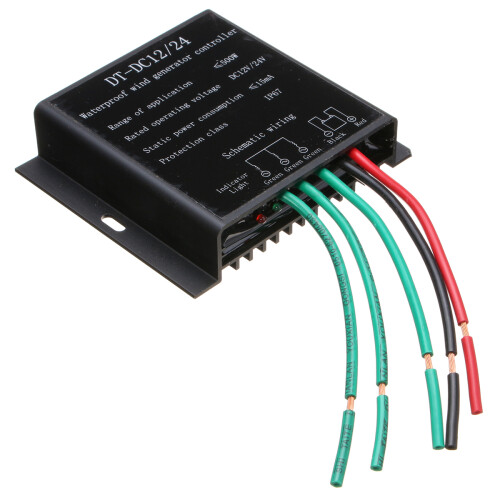 100W-500W DC 12V/24V Wind Turbine Wind Generator Controller Battery Charger Controller Regulator 2