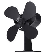 4 Pale Ventilatore a Fiamma Alimentato a Calore per Camino a Legna Ultra Silenzioso Eco Fan per Casa