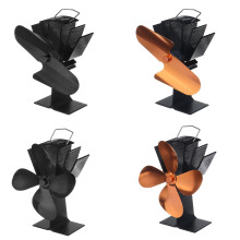 Ventilatore per stufa a legna a energia termica con 4 o 2 pale ventilatore ecologico per camino a legna.