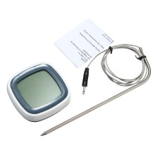 Termometro Digitale AUGIENB per Forno con Display LCD Digitale Sonda per Alimenti Timer per Cottura in kitchen BBQ Temperatura della Carne