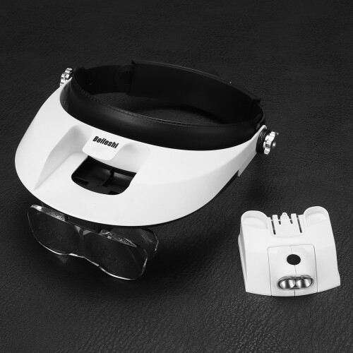 Kopfbügel Lupe mit LED-Lampe Licht Juwelier Lupe 1