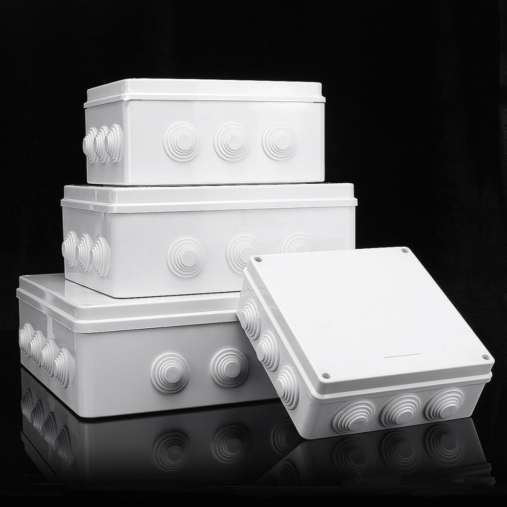 Dustproof Waterproof Ip65 Junction Box Universal Electrical Enclosure Cable Case Junction Case Electrical Project Enclosure White 6900050112590