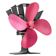 4 Pale Ventilatore a Legna Alimentato a Calore Ultra Silenzioso per Camino Ventilatore Ecologico a Legna