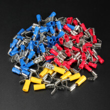100PCS Connettore a crimpare a doppio spade 0.5-6.0mm 10-22AWG PVC