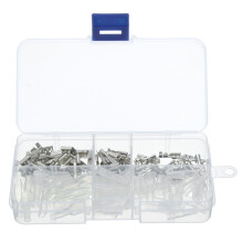 2.8 Mm 4.8 mm 6.3 mm Terminali a crimpare connettori a spina femmina kit di guaine isolanti