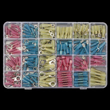 Soloop 250Pz Kit di Connettori a Termoretraibile Impermeabili per Filo Set di Terminali Crimp per Automobili