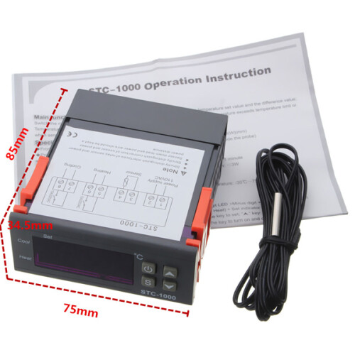 STC - 1000 110V Digitale Allround Temperatuurregelaar Thermostaat Met Sensor 2