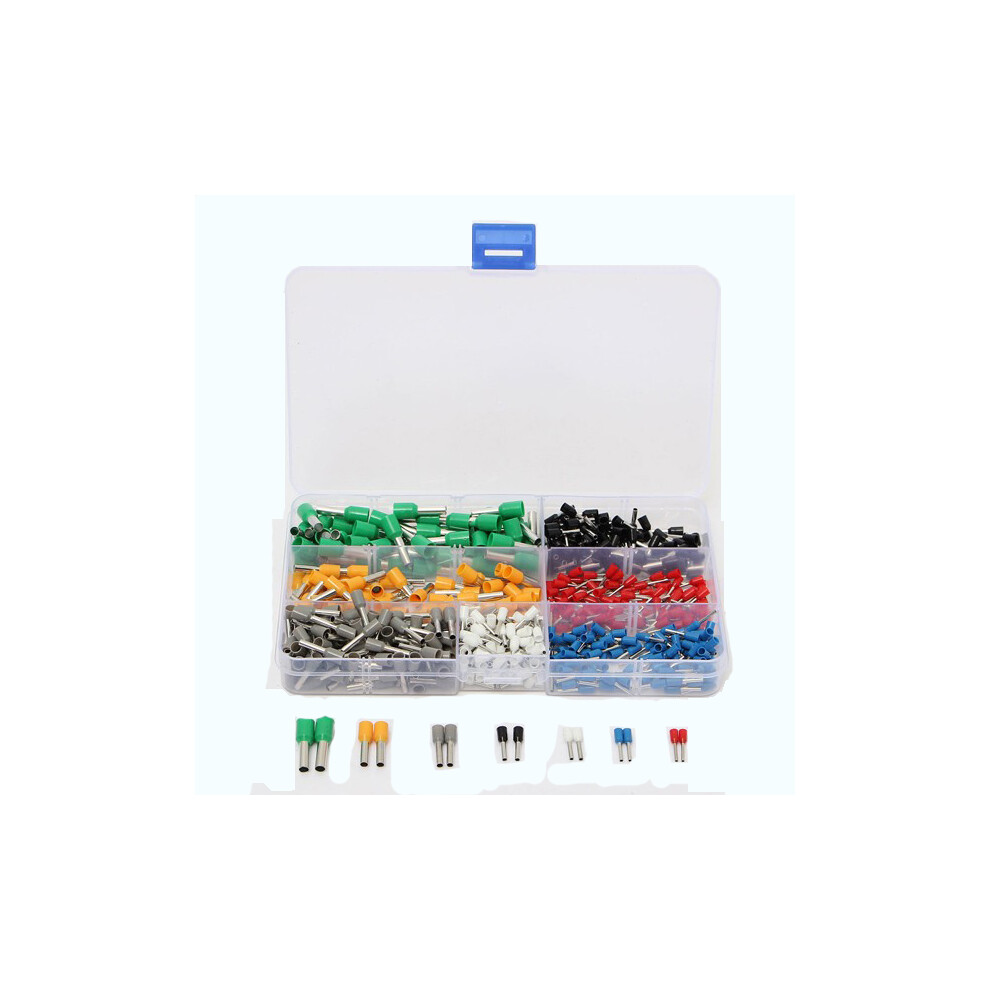 600Pcs Insulated Cord End Terminal Boots Lace Cooper Ferrules Kit Set Wire Copper Crimp Connector 664470453270