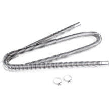 180 Cm tubo di scarico per riscaldatore ad aria diesel per auto in steel inossidabile con 2 morsetti