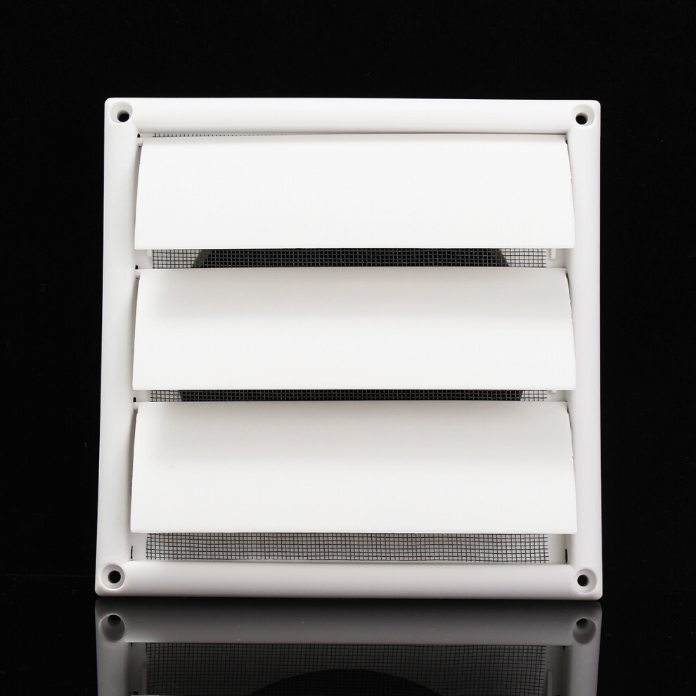 Air Vent Grille Ventilation Cover Plastic White Wall Grilles Duct 200X200x40mm 697322318373