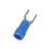 20 Pezzi Terminali connettori a forcella crimp in blue con guaina termorestringente 3