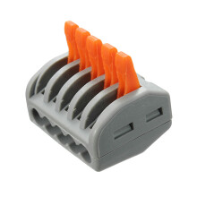 Excellway ET25 Blocco Terminale a Molla 5 Pin 10 Pezzi Connettori per Cavi Elettrici