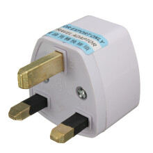 Universele US/EU naar UK AC - voedingsadapter Reisconverteradapter 3 pinnen 110V - 240V Wit