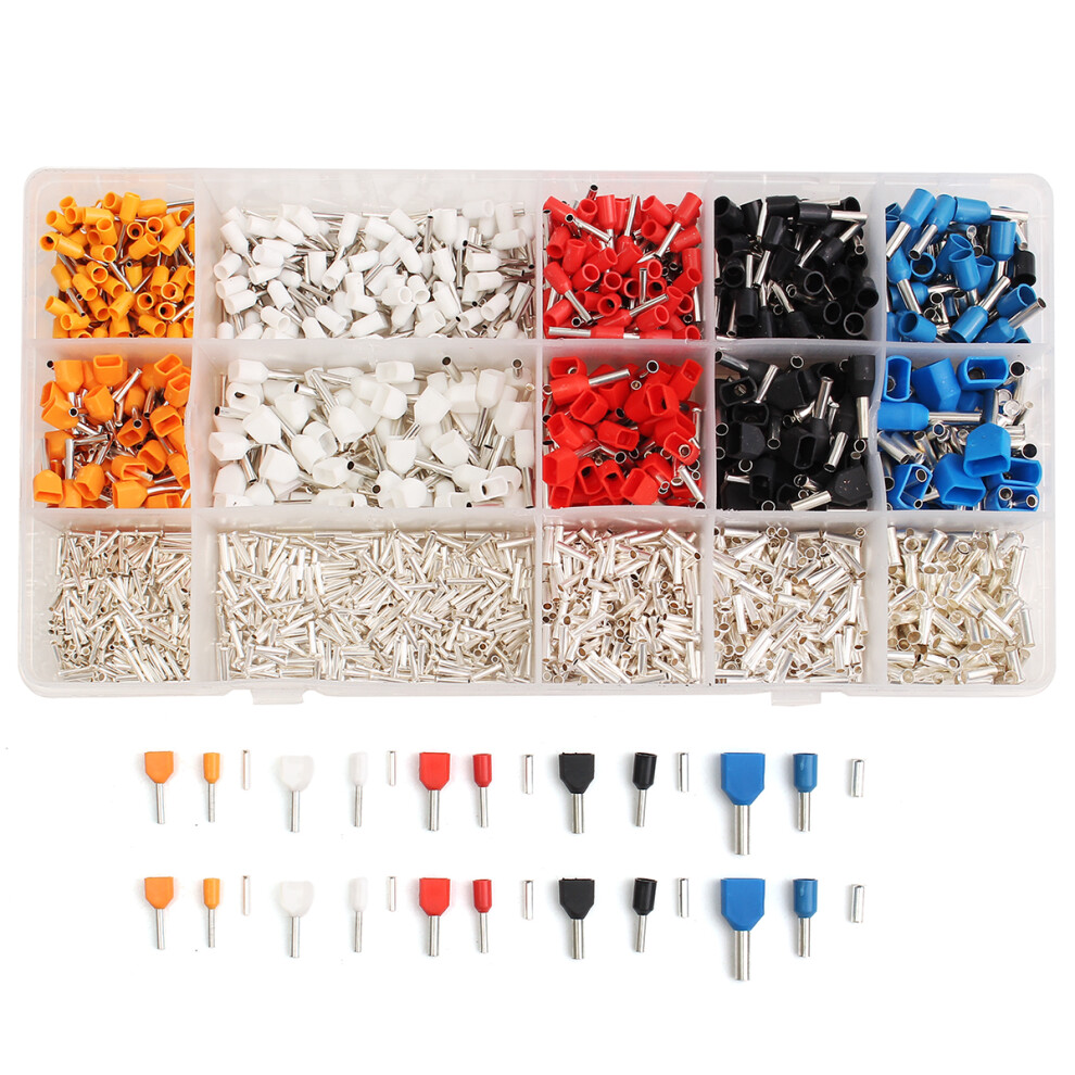 Excellway Ct02 2360Pcs Insulated Copper Wire Crimp Connector Terminal Set 791177596747