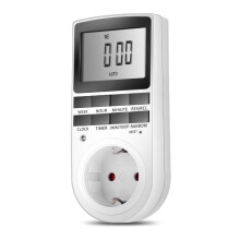 16A 230V Presa Timer Digitale LCD con Funzione Orologio Interruttore di Temporizzazione 24h Interruttore Timer Intelligente