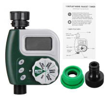 Timer per rubinetto elettronico digitale LCD impermeabile per irrigazione da giardino fai-da-te