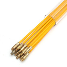 10 Pezzi di kit di cavi in fibra di glass da 15 piedi con aste per installazione di cavi coassiali elettrici