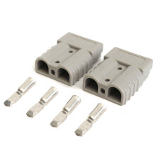 2 Pezzi Kit di Connettori Rapidi per Batteria 50A 6AWG Spina Connetti Scollega Verricello Rimorchio