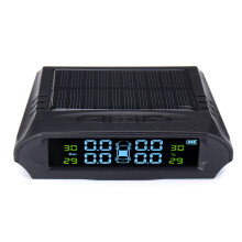 Zonne - TPMS LED Draadloos Bandenspanning Bewakingssysteem met 4 Interne Sensoren