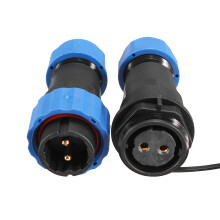 1 Coppia di connettori aviotrasportati impermeabili con spina e presa SD20-2 2 pin IP68 F3F7 O5P3