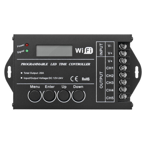 Programmeerbare LED Tijd WIFI Controller TC421 DC12V - 24V Gemeenschappelijke Anode LED Werklicht Controller