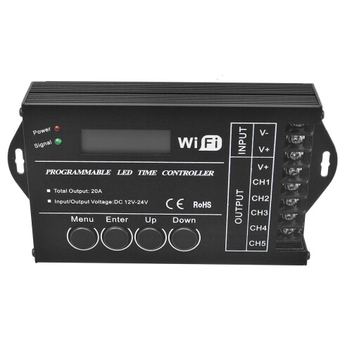 Programmeerbare LED Tijd WIFI Controller TC421 DC12V - 24V Gemeenschappelijke Anode LED Werklicht Controller 1