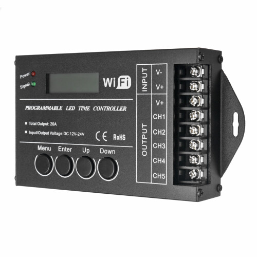 Programmeerbare LED Tijd WIFI Controller TC421 DC12V - 24V Gemeenschappelijke Anode LED Werklicht Controller 2