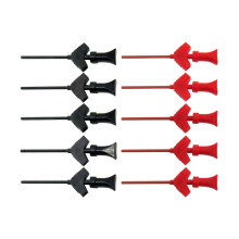 Cleqee P5003 10Pezzi Mini Grabber SMD IC Test Hook Clip Jumper Probe Accessorio per Analizzatore Logico