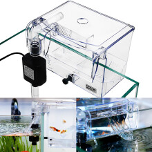 Aquarium Transparante Huis Incubator Doos voor Isolatie Broederij Kooi Externe Hang - on Kweekbox