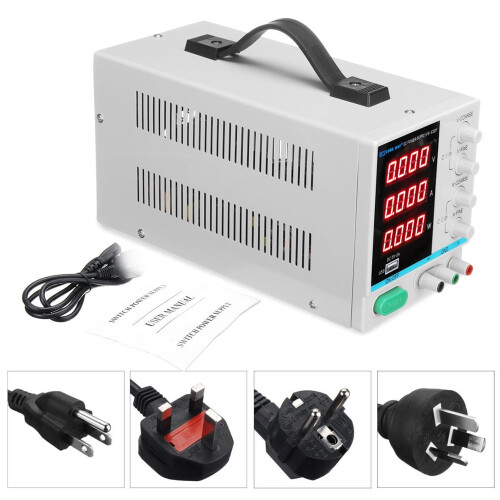 LONG WEI PS305DF DC - voeding 4 Digitale Weergave 30V 5A Verstelbare Schakelvoeding met USB - interface 2