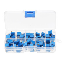 100 stuks 3296W Multiturn Trimmer Potentiometer Kit Hoge Precisie Variabele Weerstand Met Doos Kit