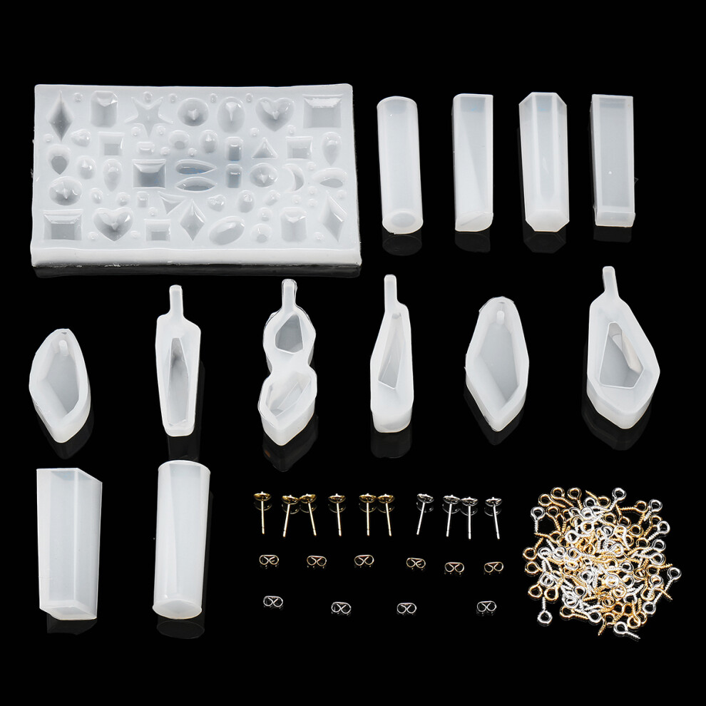 118Pcs Resin Casting Molds Kit Silicone Mold Jewelry Pendant Mould Craft Diy Set 6932097699888