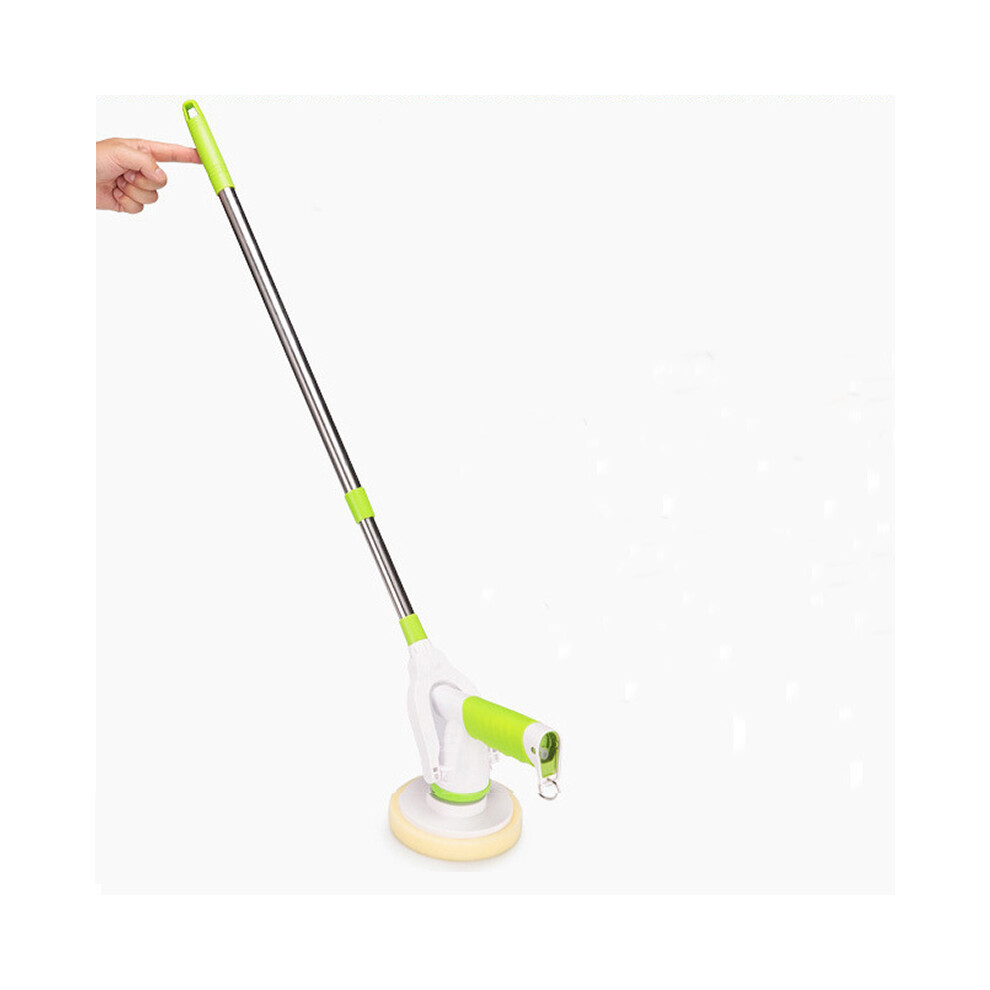 Wireless Electric 360 Spin Cleaning Brush Floor Kitchen Household Brush +5 Heads