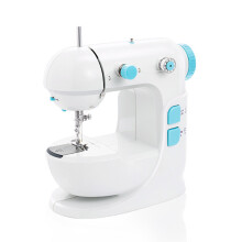 Mini Macchina da Cucire Domestica Multifunzionale a Velocità Braccio Libero per Lavori Manuali e Riparazioni