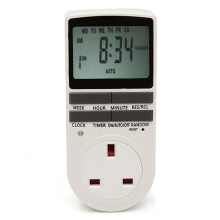 12/24 Ore 230V LCD Timer Elettronico Programmabile da Incastro Regolabile UK