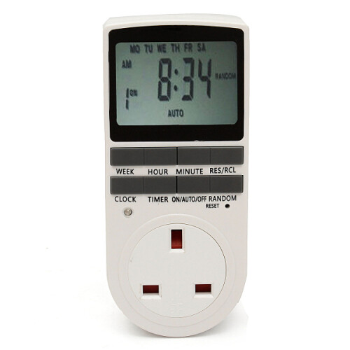 12/24 Ore 230V LCD Timer Elettronico Programmabile da Incastro Regolabile UK