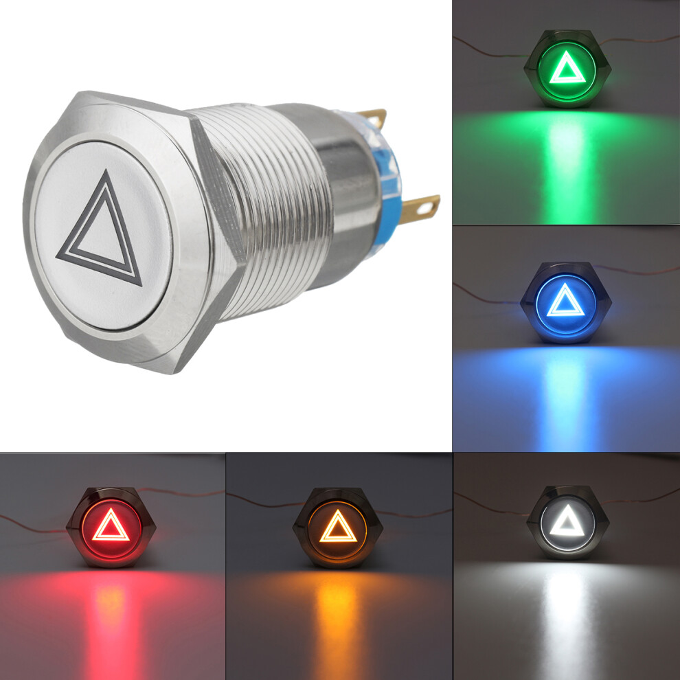 19Mm 12V Ip65 Push Button Switch Dome Light Led On/Off Switches 6900219536700